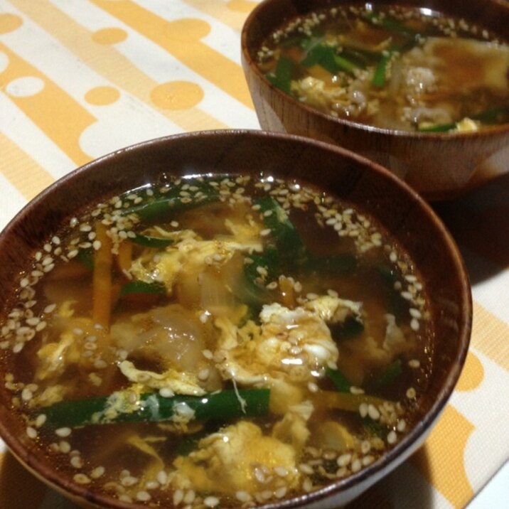 韓国風 コチジャンスープ